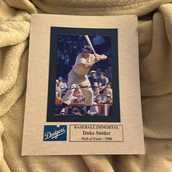 Dodgers Duke snider autographed photo - Picture 1 of 1